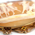 Antique 8ct Yellow Gold 'The Three Graces' Cameo Brooch (c. 1900's)