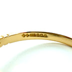 18 Karat Gelbgold Oval-Aquamarin- und Diamant-Cluster-Ring