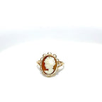 Antique 9ct Yellow Gold Cameo Ring