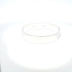 Antique Silver Hinged Bangle with Floral Motif