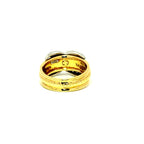Vintage Tiffany & Co Schlumberger X Ring in 18ct Yellow Gold & Platinum