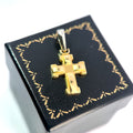 Vintage Italian 18ct Yellow & White Gold Cross, (late-20th Century)