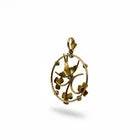9ct Gold Swallow in Flight Pendant, Antique Edwardian