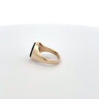 Vintage 9ct Yellow Gold Vintage Bloodstone Signet Ring Hallmarked 1966