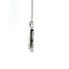 18ct White Gold Pear Cut Diamond Halo Necklace