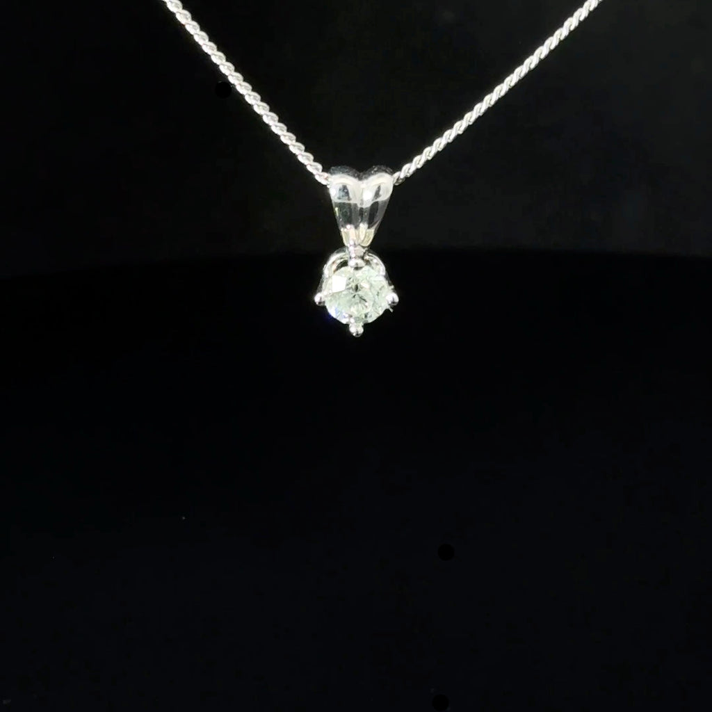 18ct White Gold Diamond Necklace