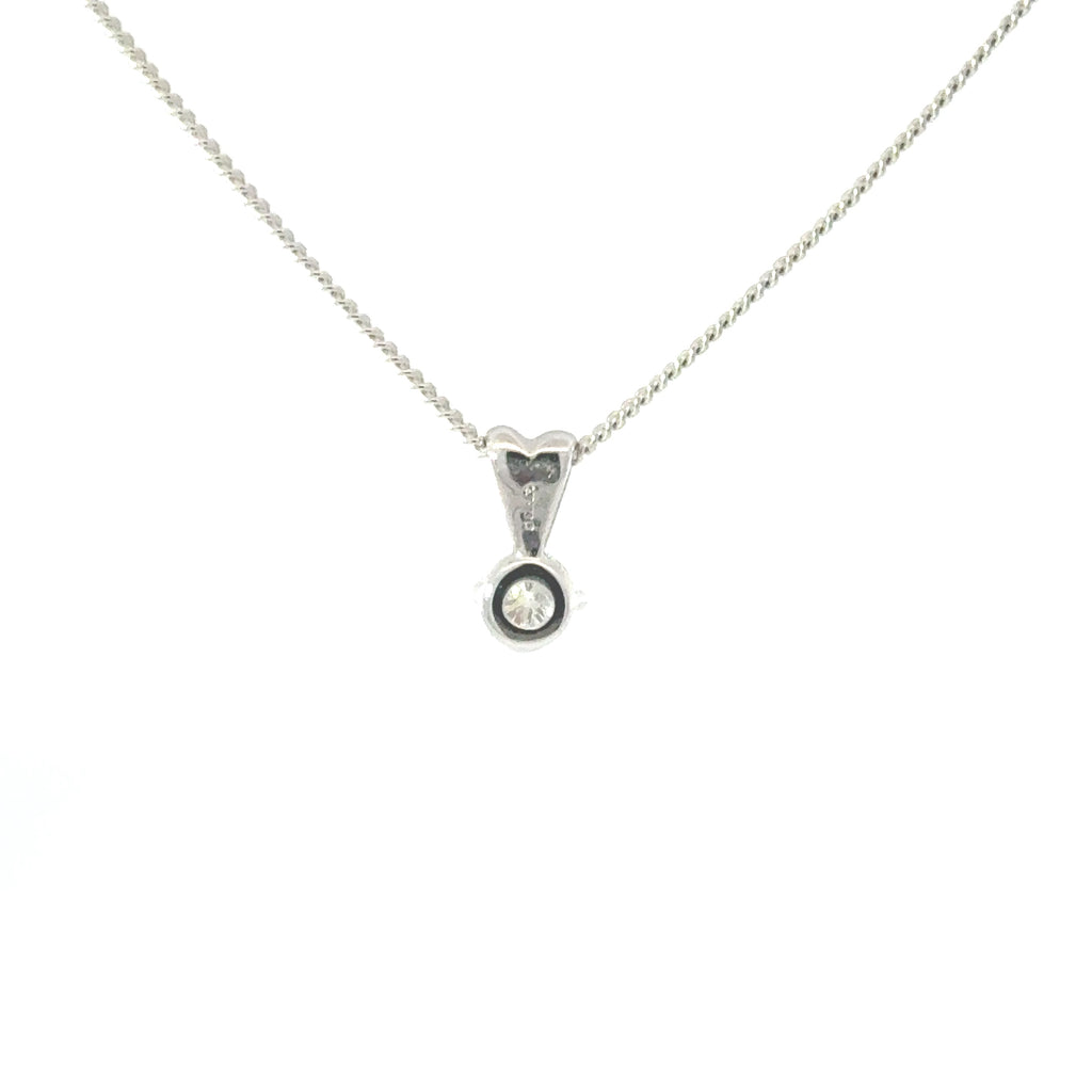 18ct White Gold Diamond Necklace