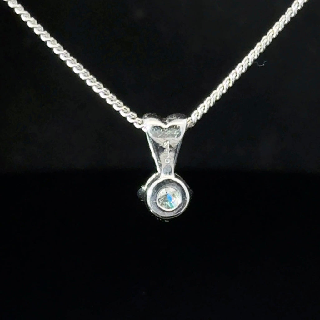 18ct White Gold Diamond Necklace