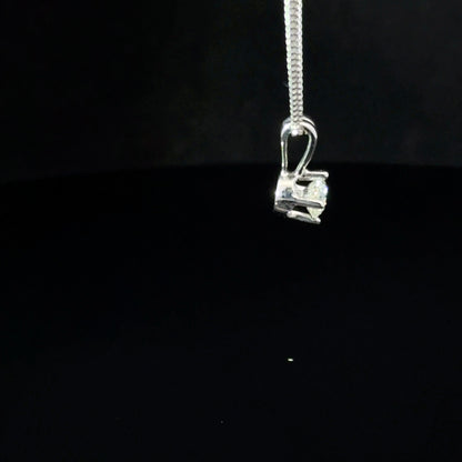18ct White Gold Diamond Necklace (Pre-loved)