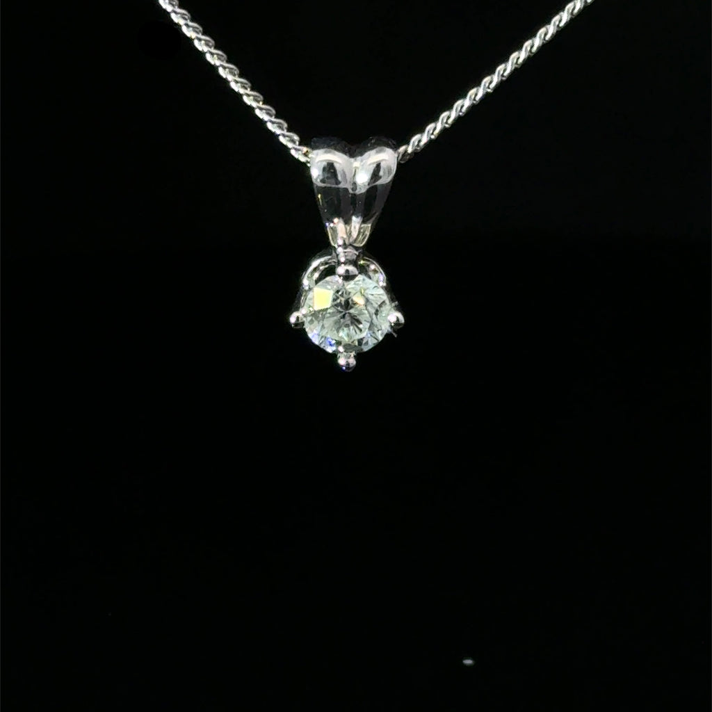 18ct White Gold Diamond Necklace