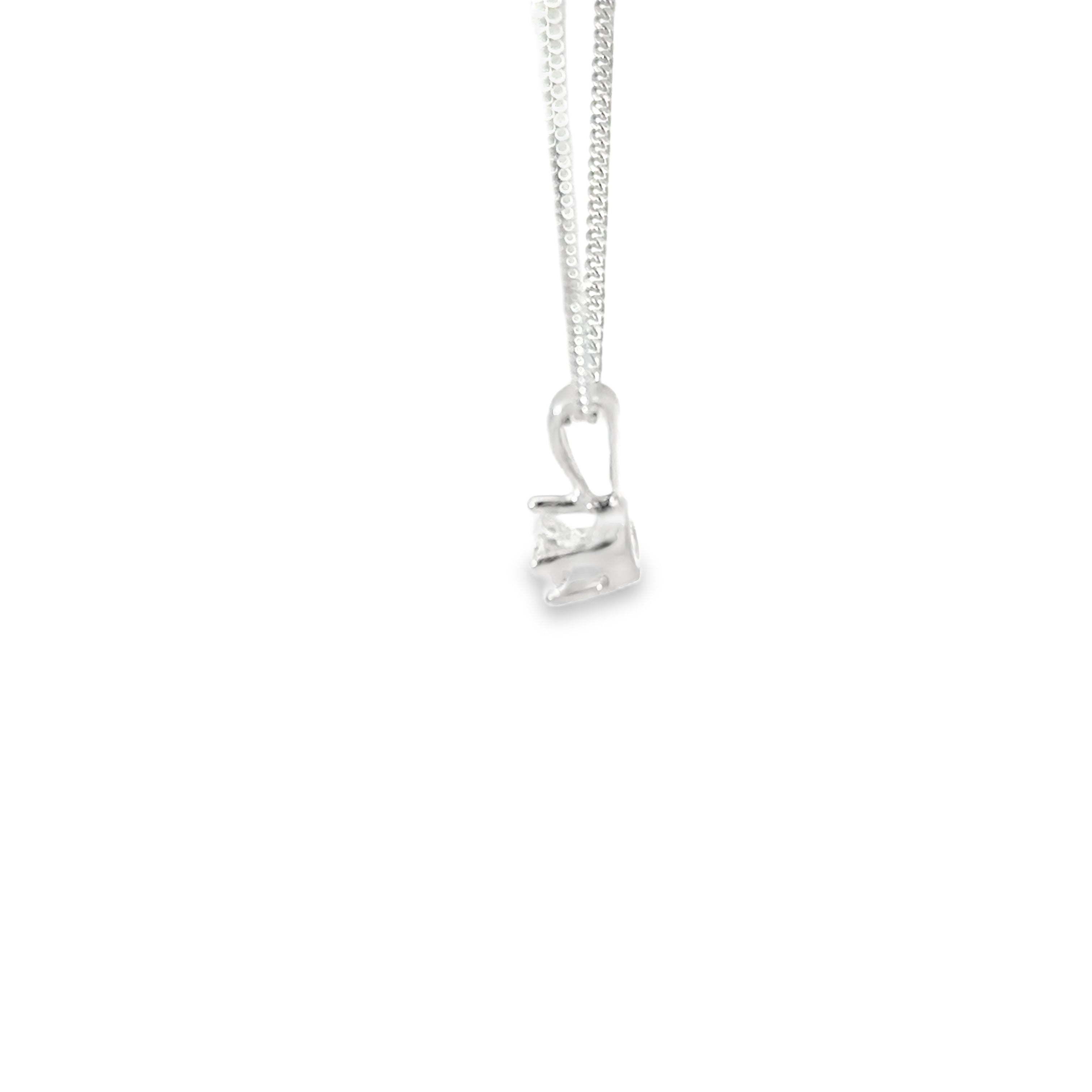 18ct White Gold Diamond Necklace