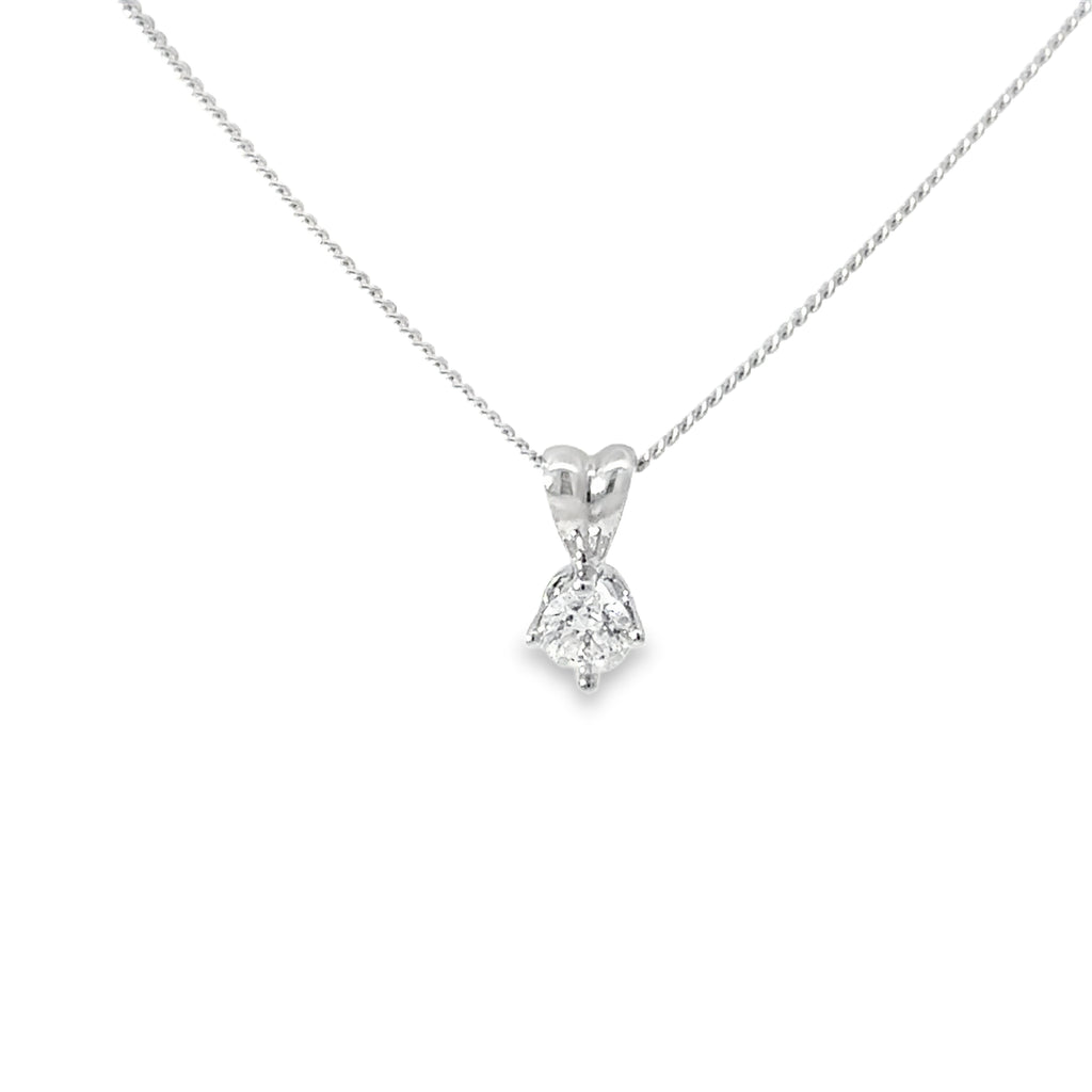 18ct White Gold Diamond Necklace
