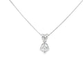 Collar de diamantes de oro blanco de 18 quilates
