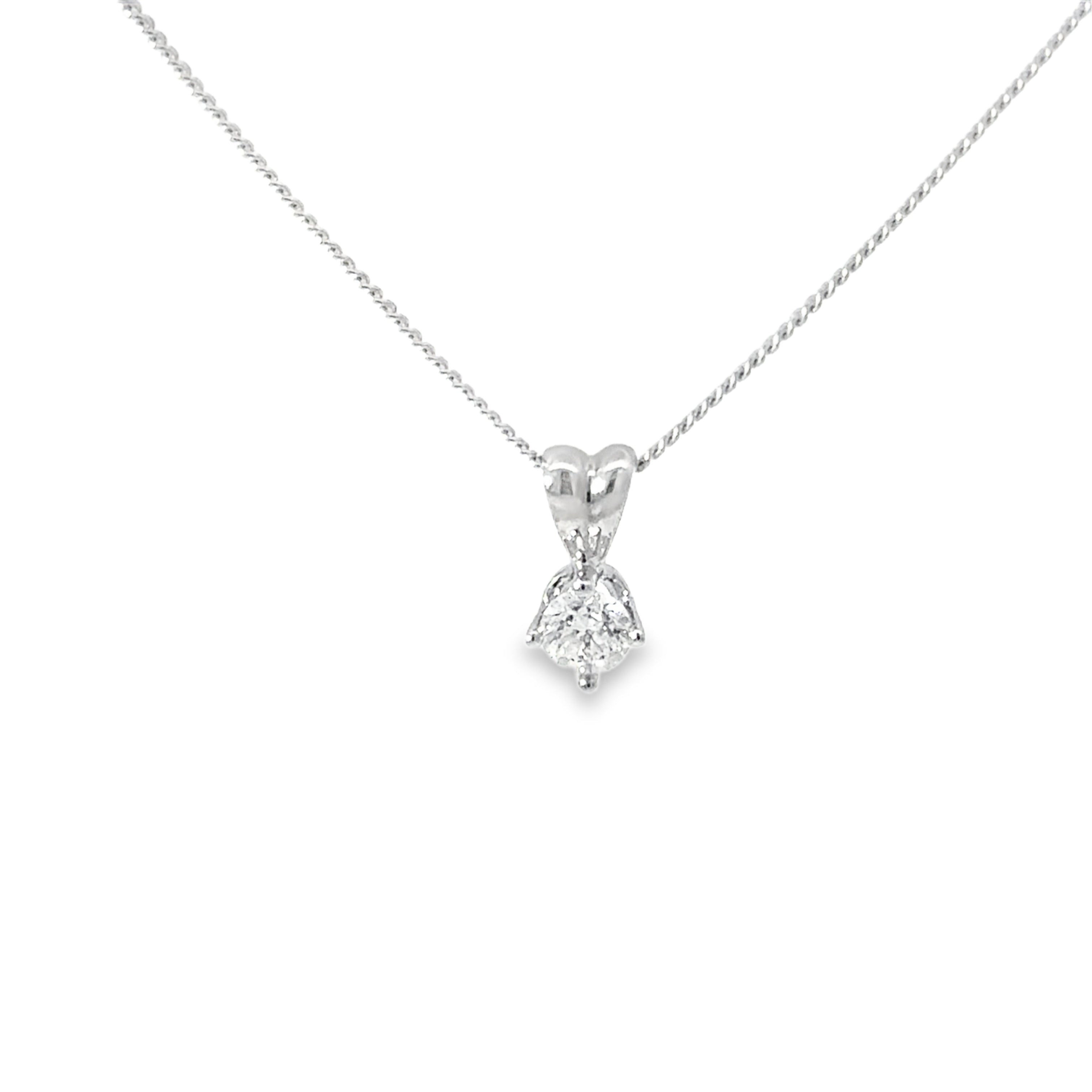 18ct White Gold Diamond Necklace