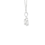 18ct White Gold Diamond Halo Necklace