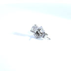 Platinum Diamond Earstuds in 4 Claw Setting
