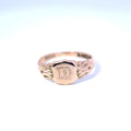 Antiker edwardianischer 9-Karat-Gelbgold-Schild-Siegelring