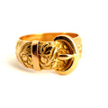 Antique Victorian 18ct Yellow Gold Buckle Ring, 1897/8