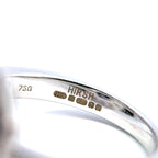 Hirsh ‘Gatsby’ 18ct White Gold Sapphire & Diamond Art-Deco Style Ring