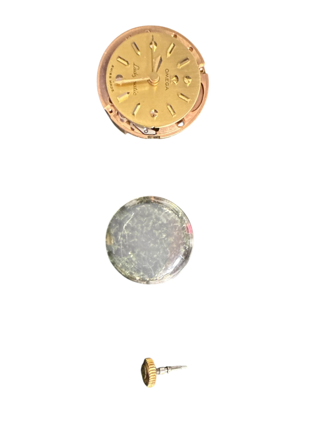 Antique Omega Ladymatic Automatic Ladies Watch Movement & Dial, c. 1955