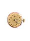 Movimiento y esfera de reloj de mujer automático antiguo Omega Ladymatic, c. 1955