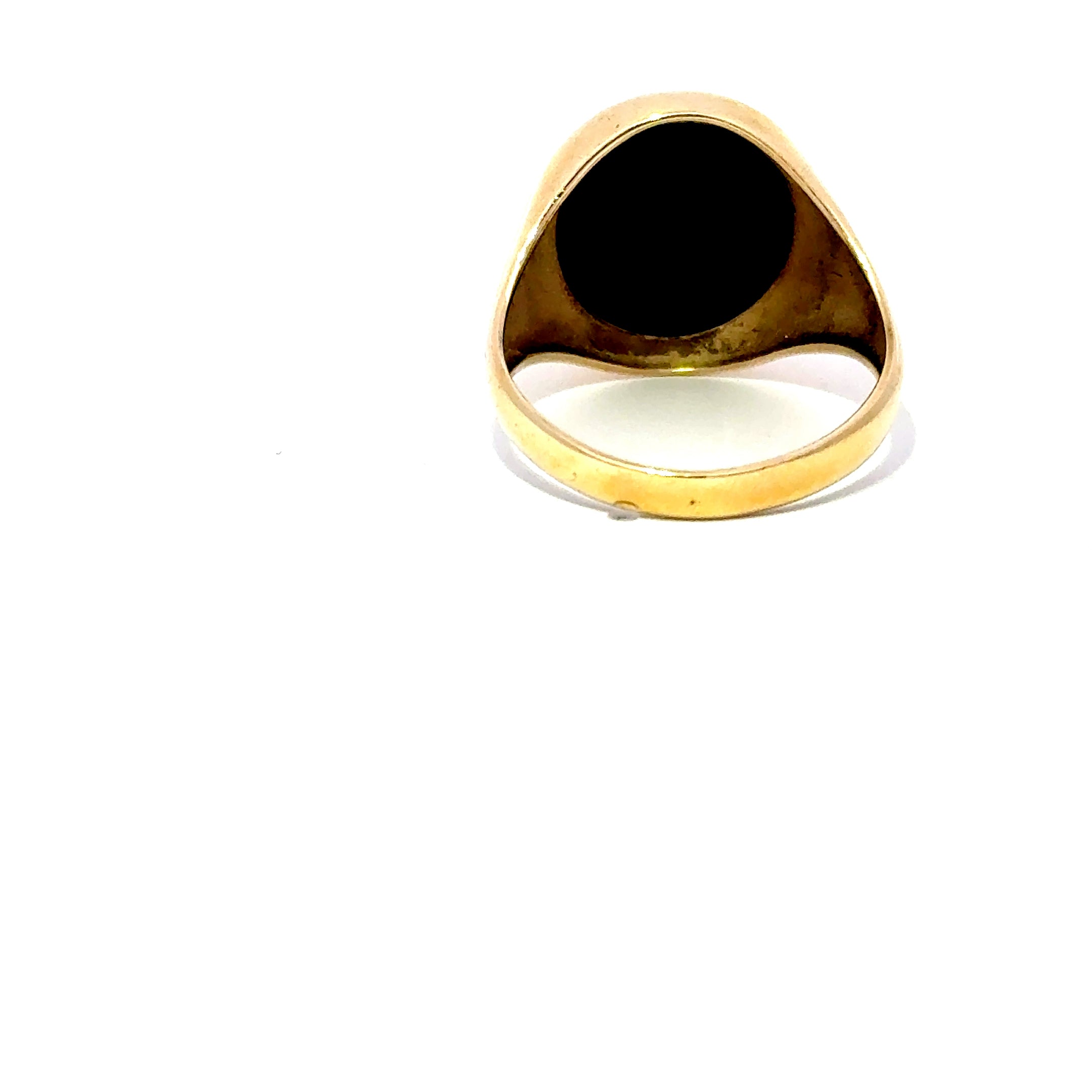 9ct Yellow Gold Oval Onyx Signet Ring