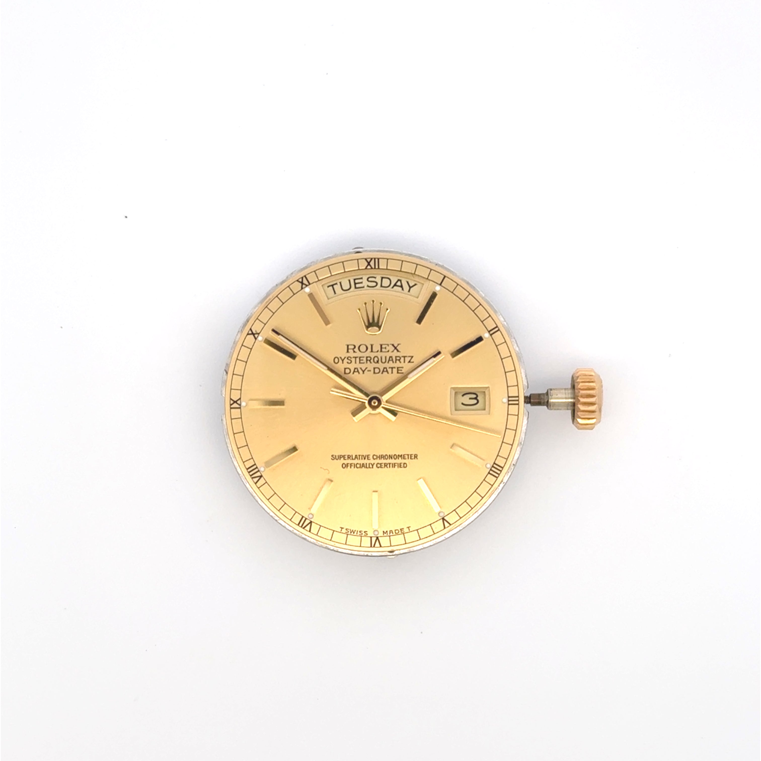 Vintage Rolex Day-Date Oyster Quartz Calibre 5055 Movement & Dial