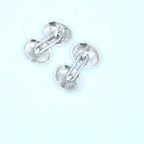 Victorian Sterling Silver Oval Cufflinks