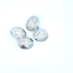 Victorian Sterling Silver Oval Cufflinks
