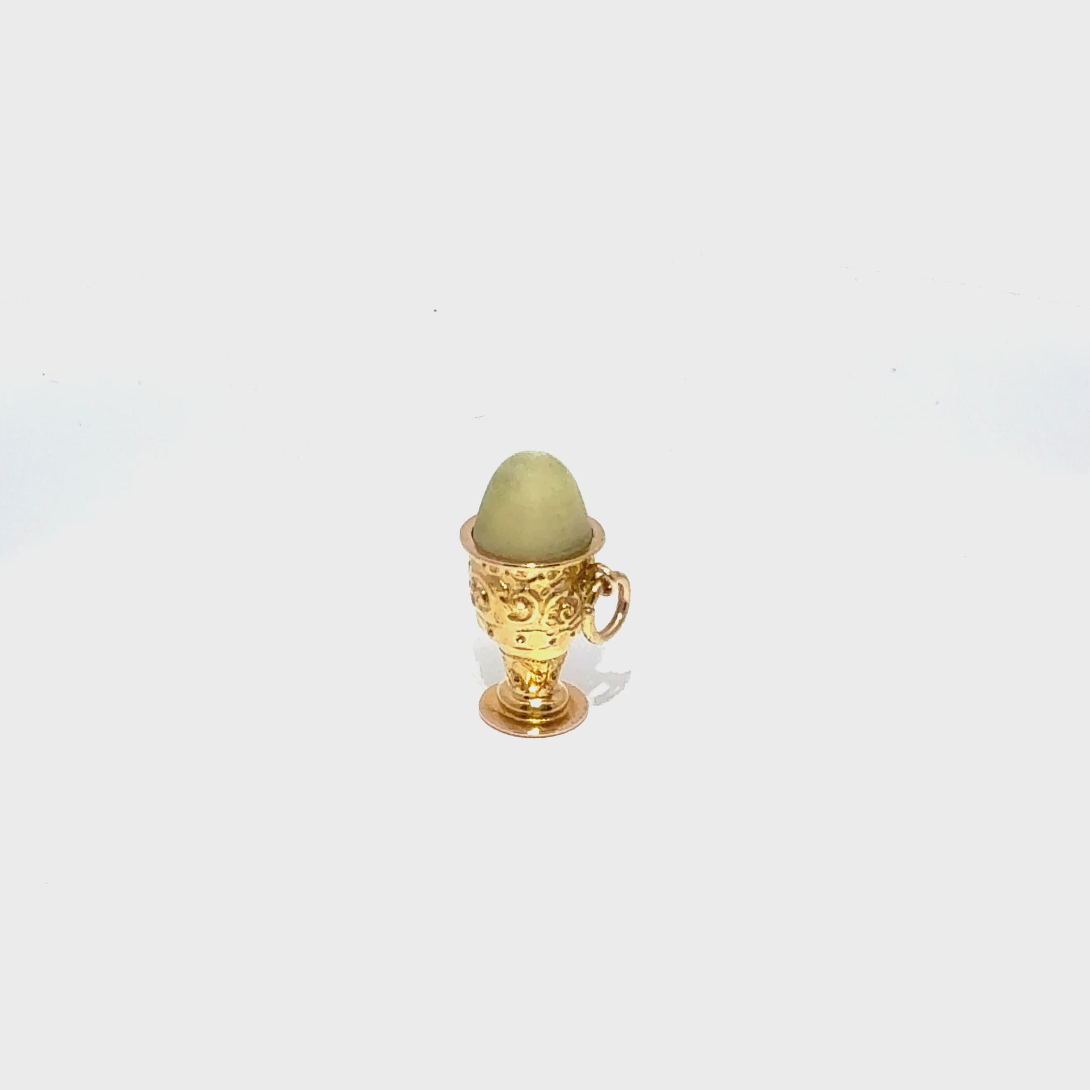 Antique 9ct Yellow Gold Egg Cup Charm (c. 1860)