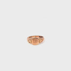Antiker edwardianischer 9-Karat-Gelbgold-Schild-Siegelring