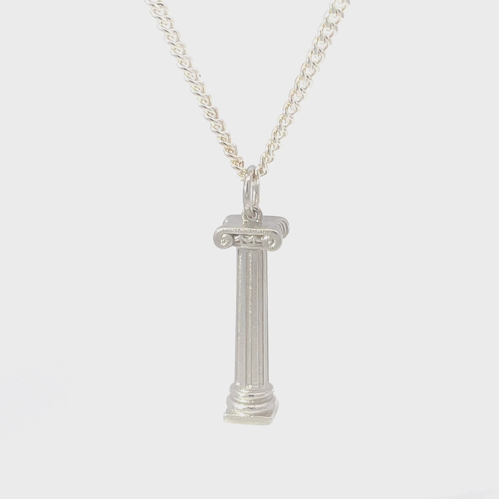 Ionic Column Pendant Silver Video