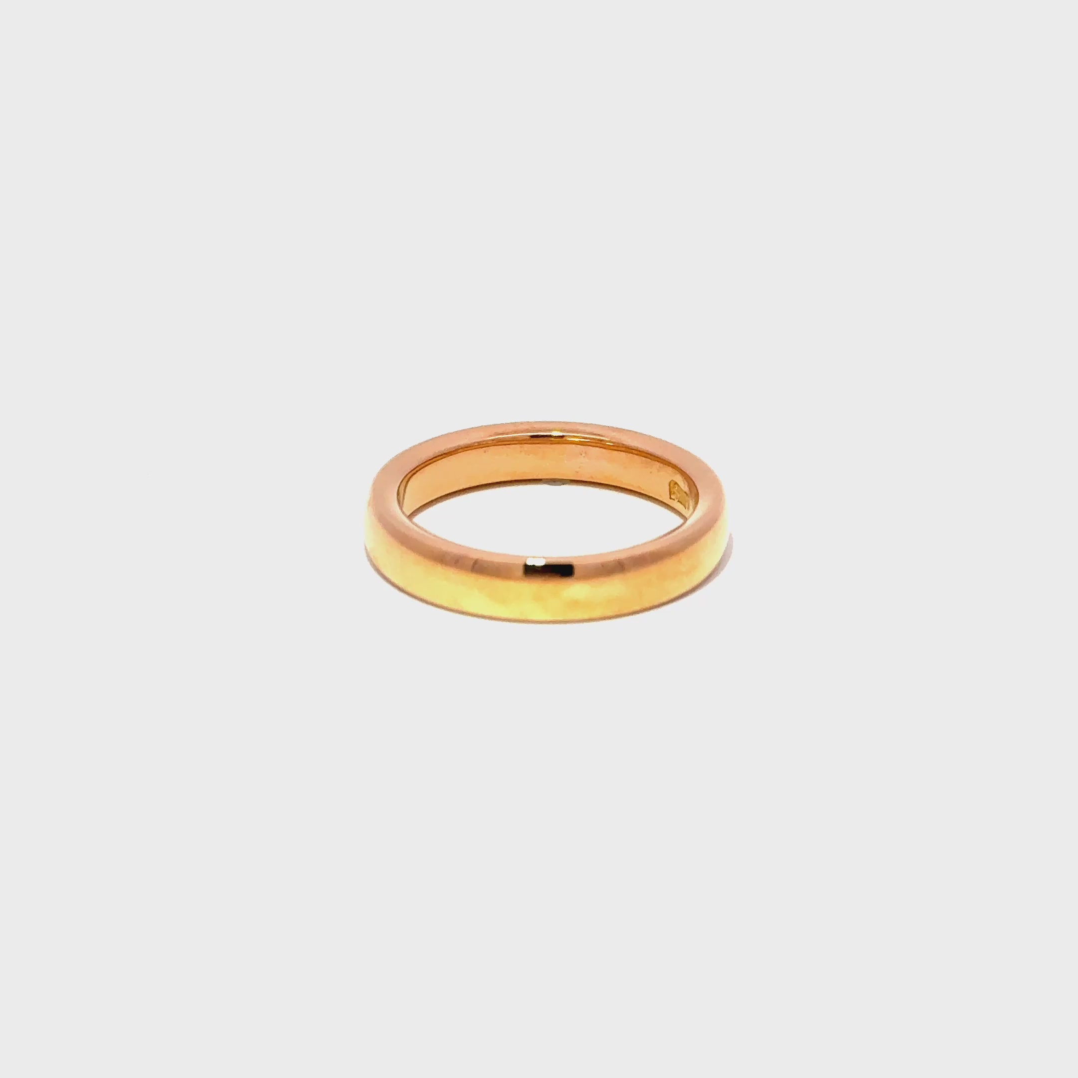 Antique 22ct Yellow Gold Victorian Wedding Band (c. 1870), 3mm