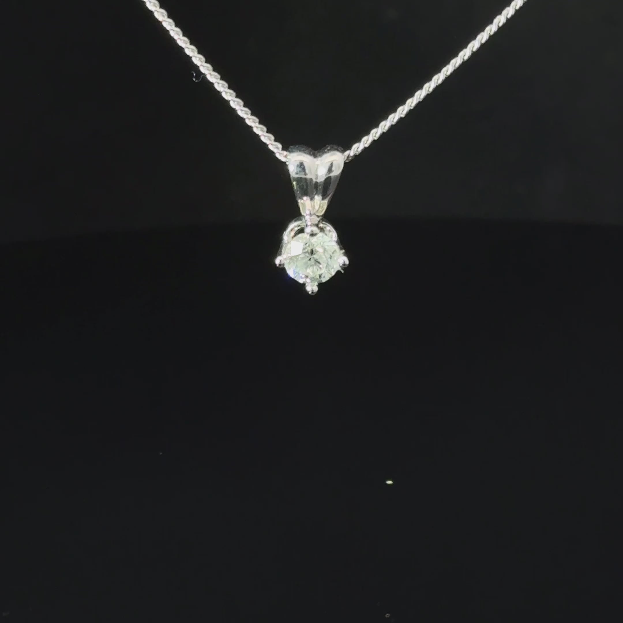 18ct White Gold Diamond Necklace