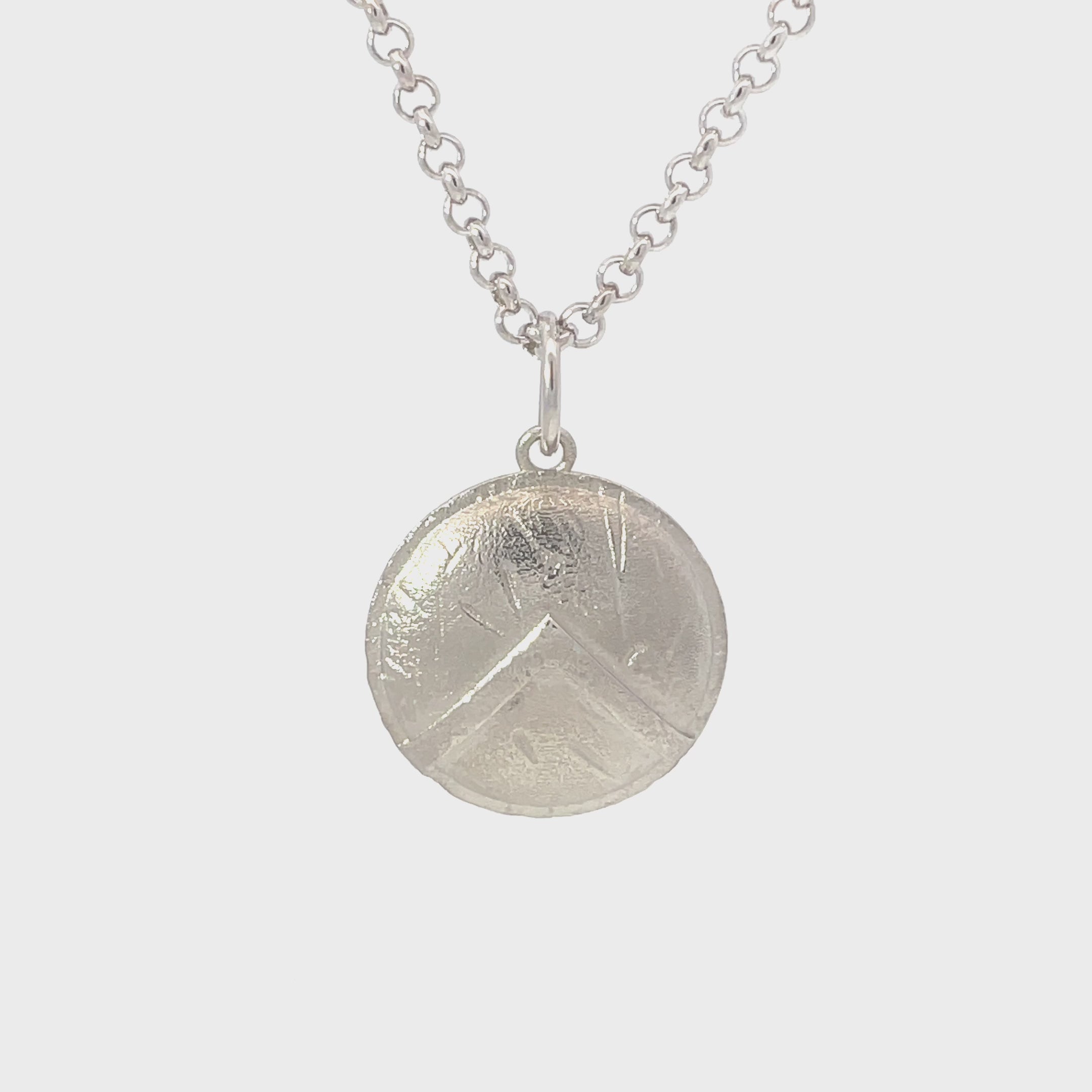Spartan Shield Pendant Silver Video