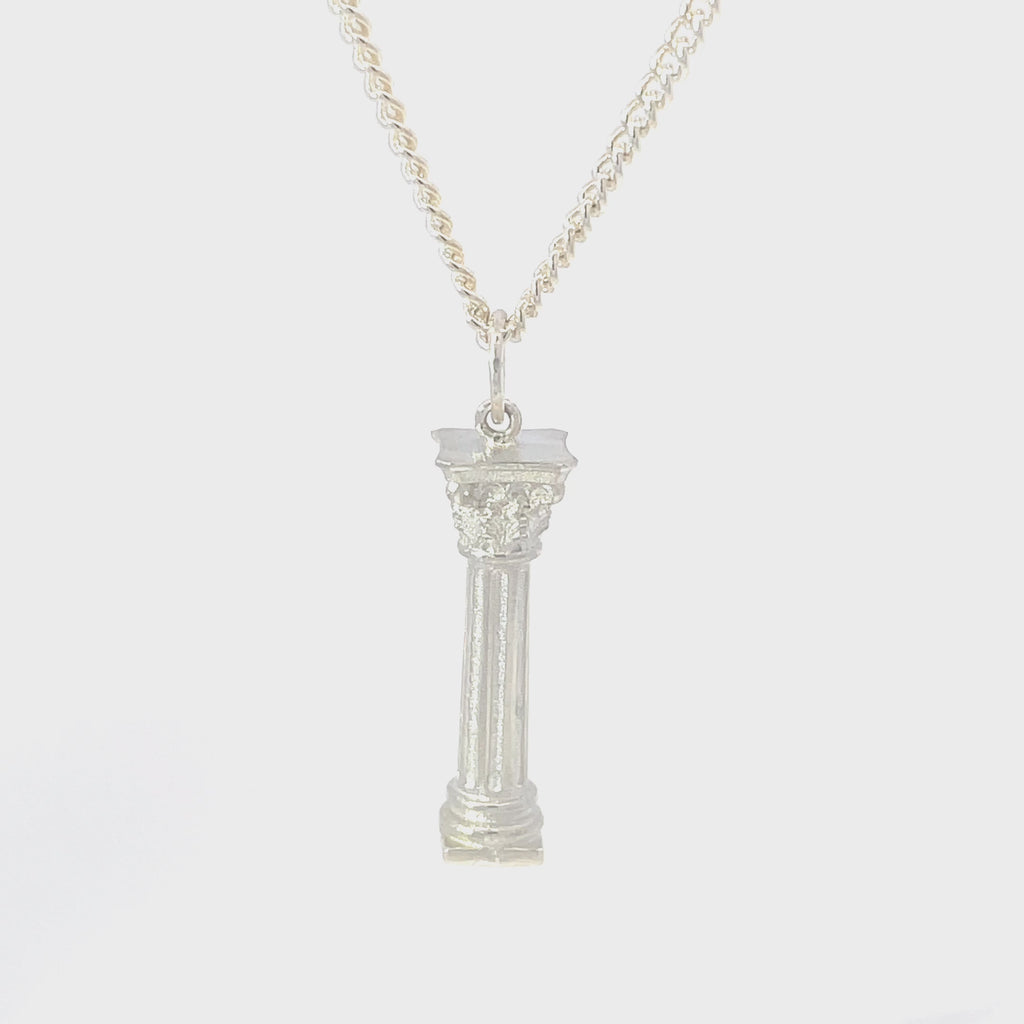 Corinthian Column Silver Pendant Video