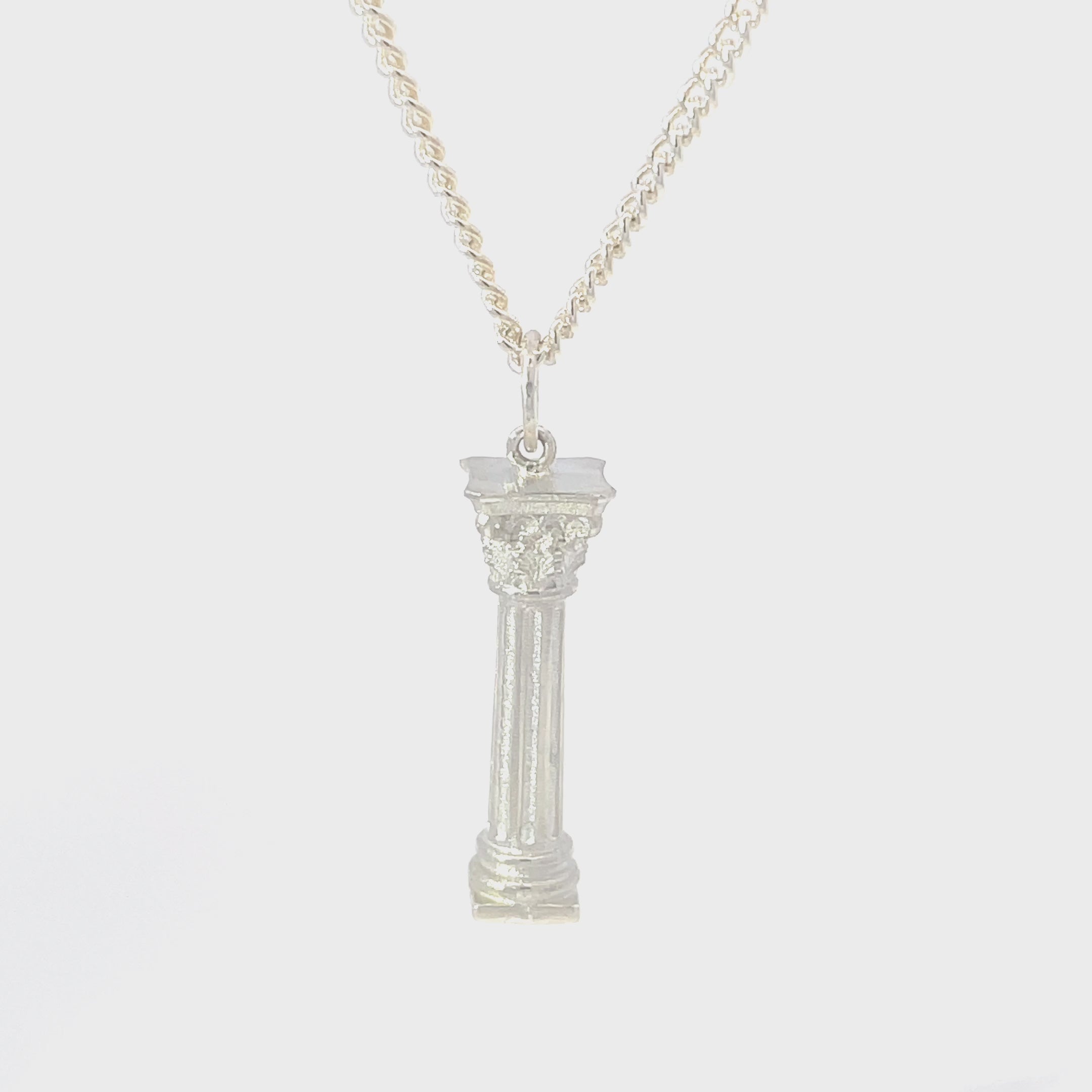Corinthian Column Silver Pendant Video
