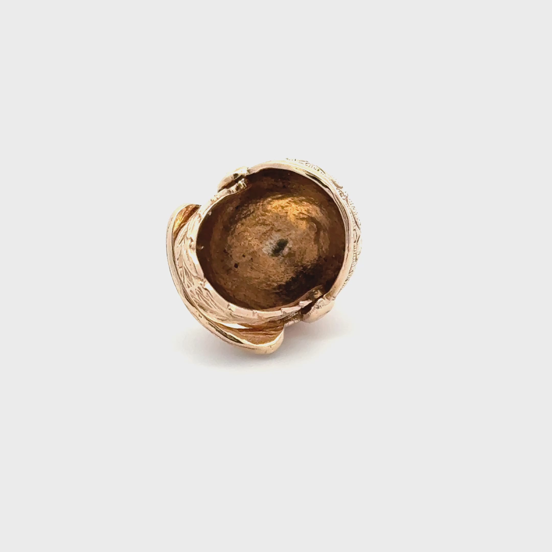 9ct Yellow Gold Centurion Helmet Charm Pendant