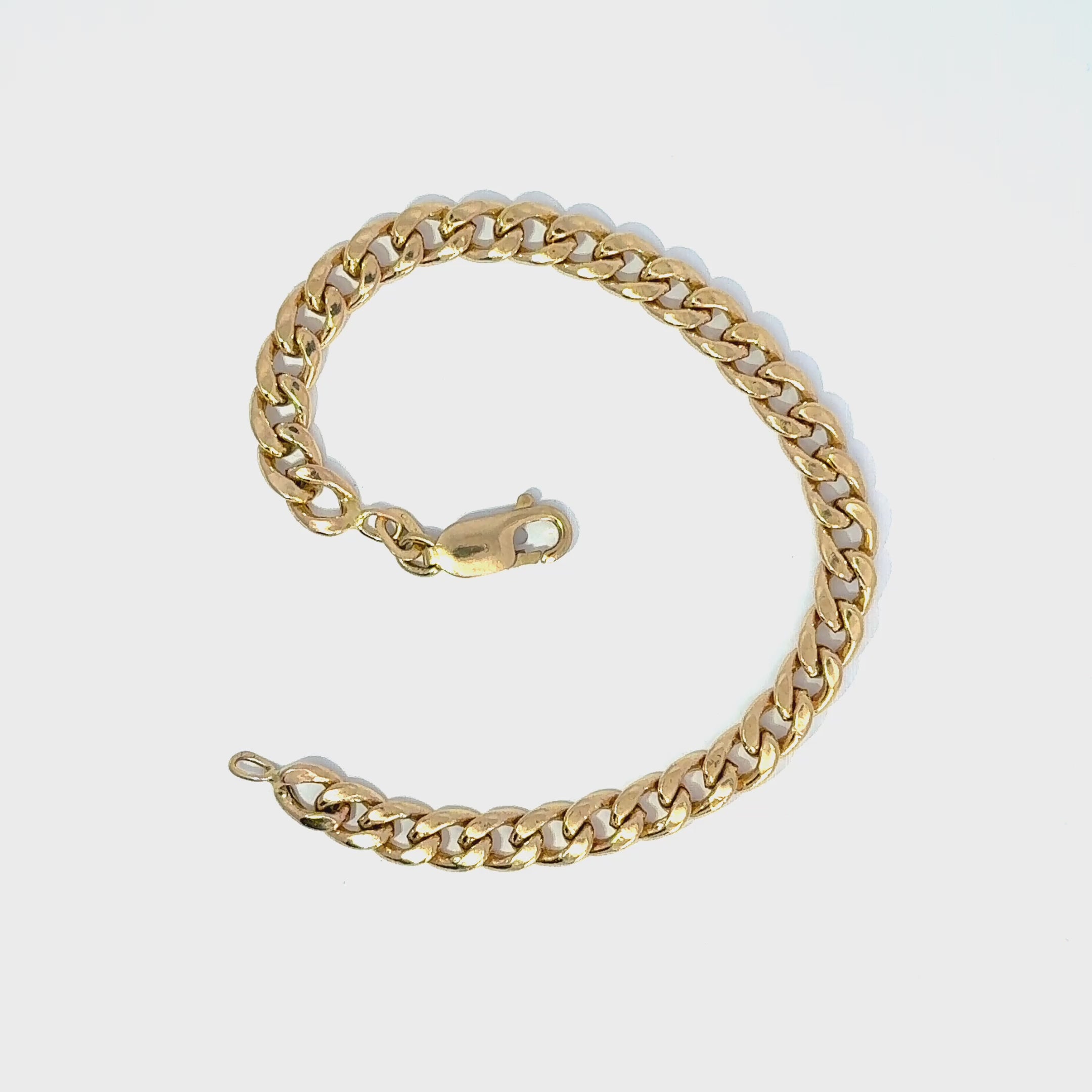 9ct Yellow Gold Curb Link Bracelet