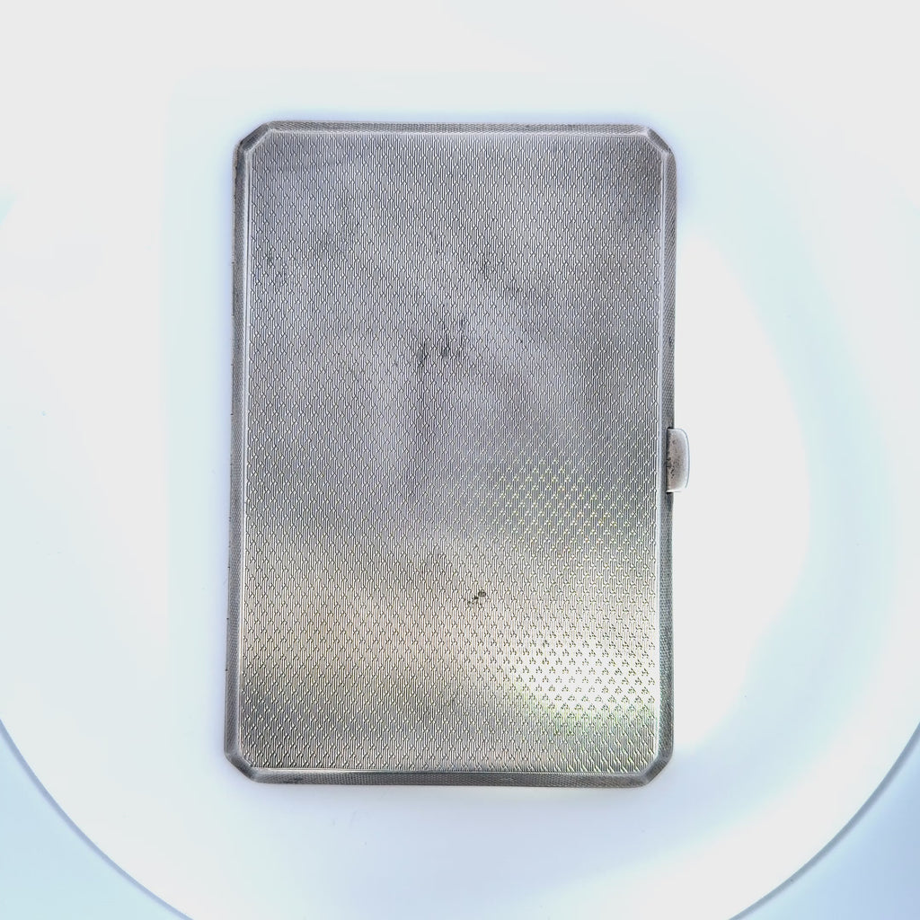 Antique Art Deco Cigarette Case Sterling Silver