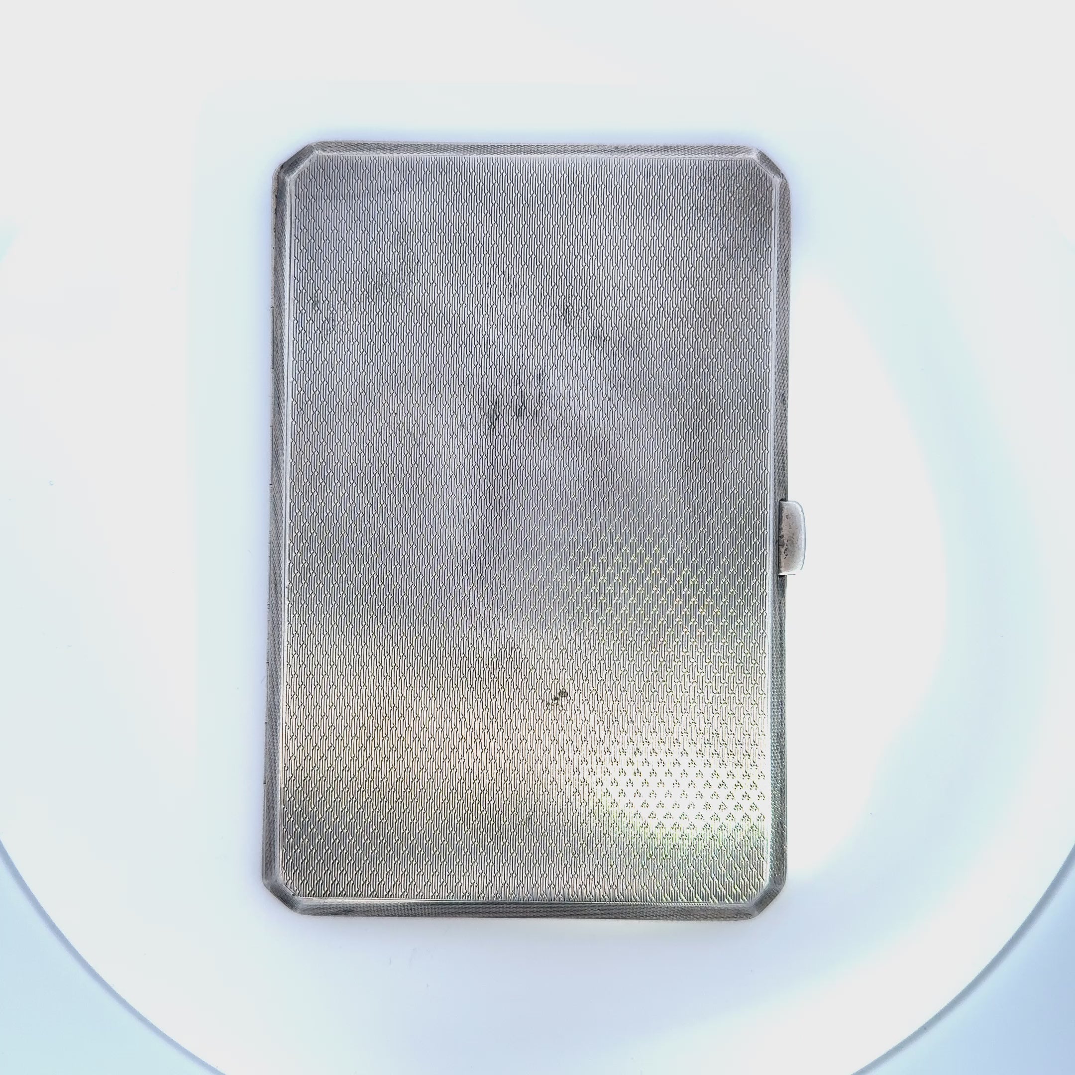 Antique Art Deco Cigarette Case Sterling Silver