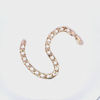 9ct Yellow Gold Square Curb Bracelet