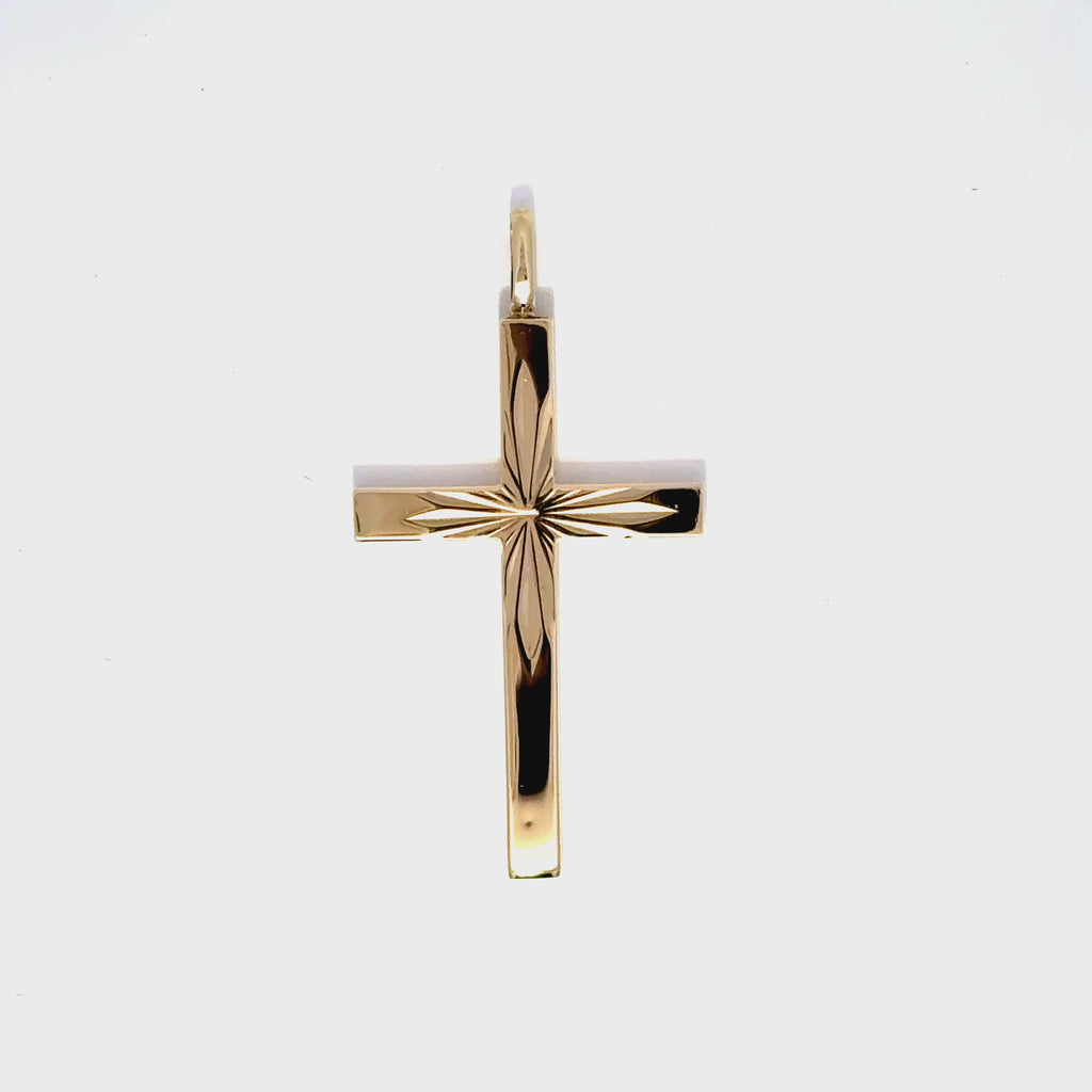 Vintage 9ct Yellow Gold Cross