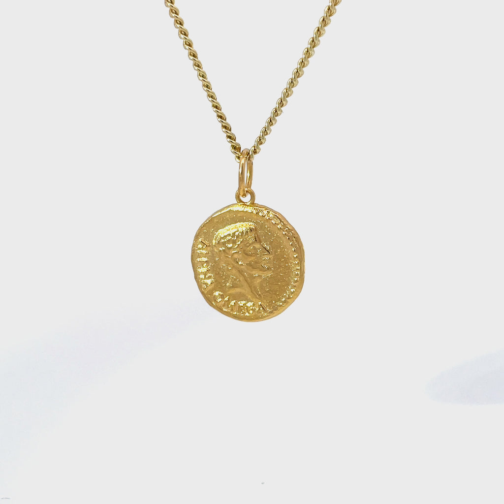 Ancient Roman Eid Mar Double Sided Coin Pendant