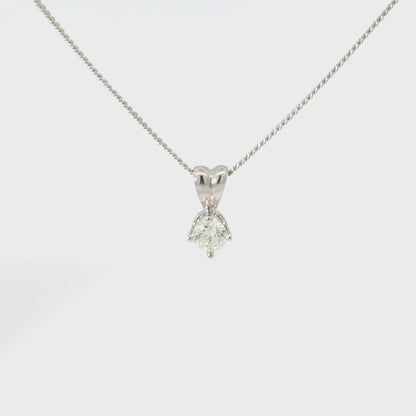 18ct White Gold Diamond Necklace (Pre-loved)