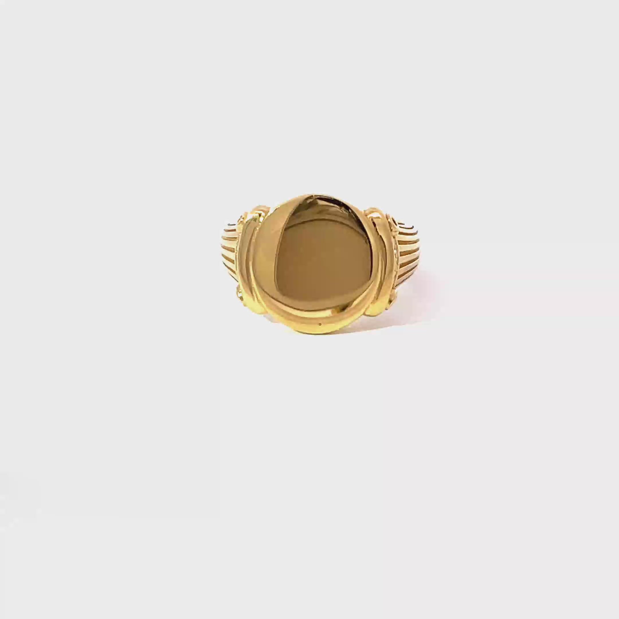 Ionic Signet Ring Gold Video