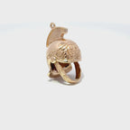 9ct Yellow Gold Centurion Helmet Charm Pendant