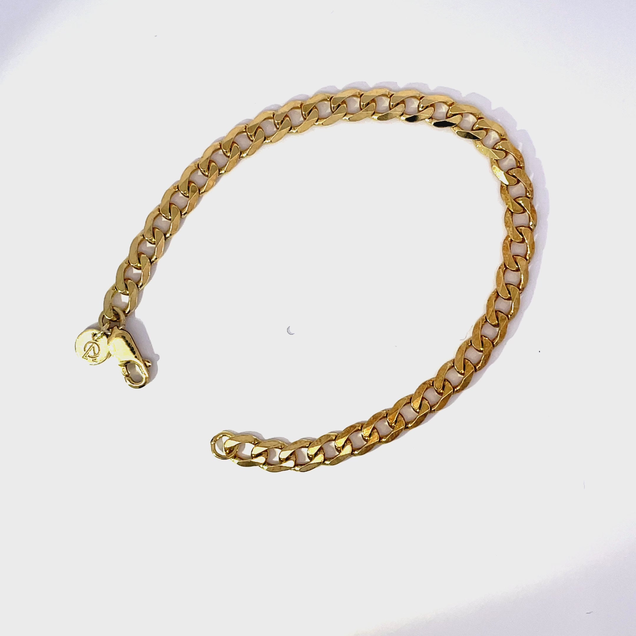 Gold Curb Bracelet Video